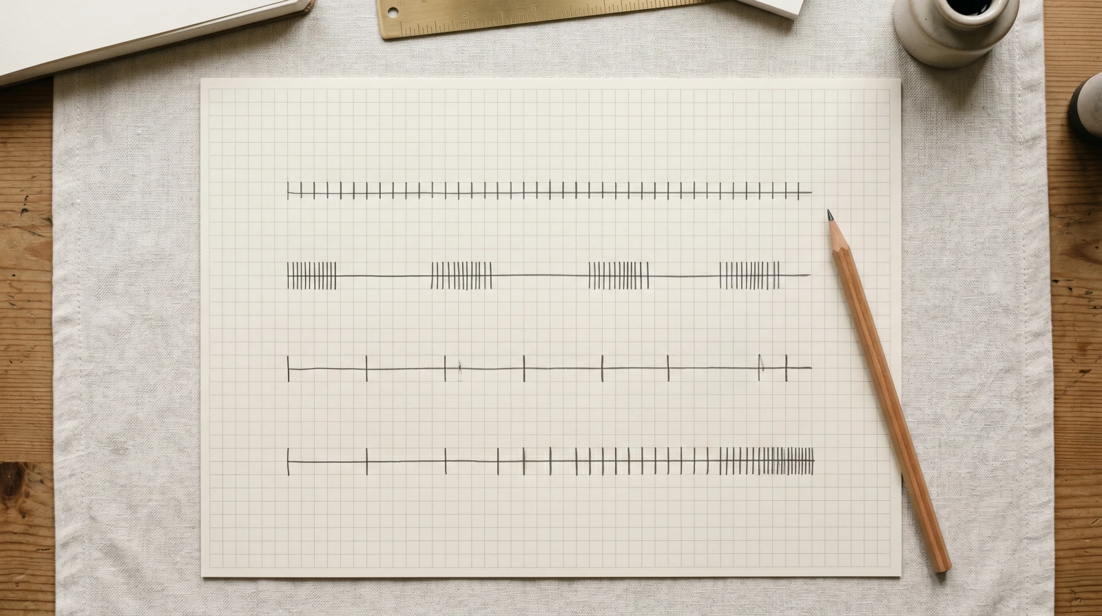 A clean, minimal editorial illustration of a data timeline and temporal behavior patterns